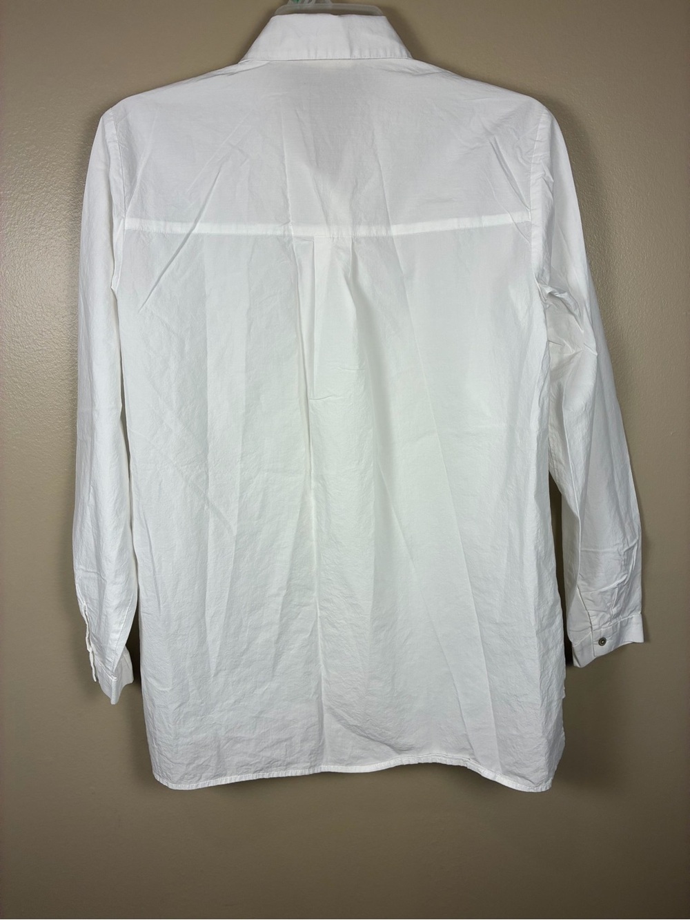 Eileen Fisher Organic Cotton Classic Collar Button Down Shirt - Picture 7 of 11
